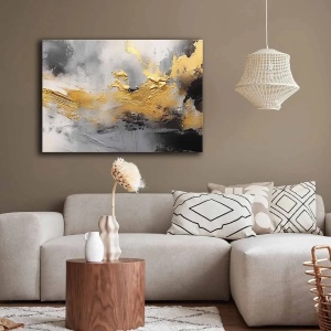 Wallxpert tablou decorativ canvas 70x100 cm, panza 100% grosime 2.8mm, rama lemn pin 100%, multicolor - Verificat A · Re-Bloom - Img 3
