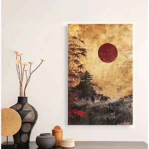 Wallxpert tablou decorativ canvas, 70x100 cm, panza 100% grosime 3mm, rama lemn pin 100%, multicolor - Verificat A · Re-Bloom - Img 4
