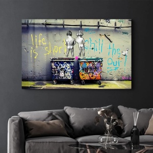 Wallxpert tablou decorativ pe sticla temperata, 46x72 cm, sticla 100% grosime 4mm, imprimare UV, multicolor - Verificat A · Re-Bloom - Img 5