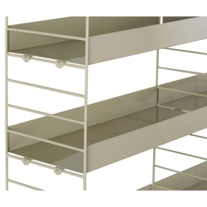 Woody Fashion raft metalic, 98x21x100cm, Taupe - Verificat A · Re-Bloom - Img 4