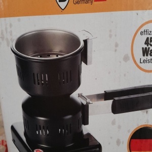 Aprinzator carbuni narghilea, electric, 450W, SmartWEB, tip ibric, negru, cu protectie termostatica, control temperatura si picioare antialunecare, capacitate 8 carbuni, Resigilat, Grad A - Img 5