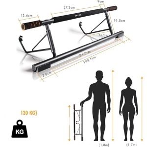Bara de Tractiuni Multifunctionala, Greutate maxima utilizator 120 kg, pozitii multiple de prindere, Resigilat, Grad A - Img 2