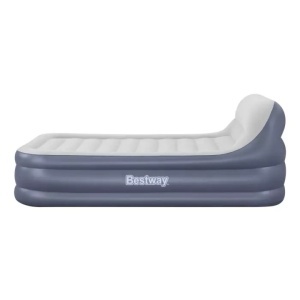 Bestway TriTech SleekFlo saltea gonflabila dubla 226x152x84 cm, pompa electrica integrata GS, tablie, I-beam, 300 kg, pentru 2 persoane - Verificat A · Re-Bloom - Img 4