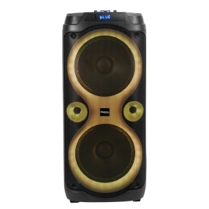 Boxa portabila Ibiza Sound, COLUMBA-KARAOKE, 700W, Bluetooth, USB, microSD, AUX si MIC, negru, Resigilat, Grad A - Img 3