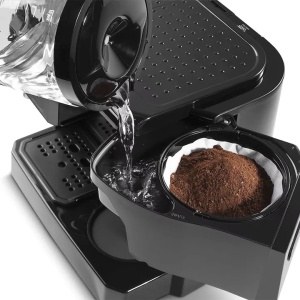 Espressor combinat DeLonghi BCO 411.B, 1750 W, 15 bari, 10 cesti, Negru, Resigilat, Grad A - Img 3