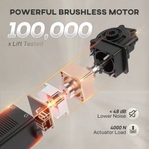 Fotoliu reclinabil electric 80x83x104 cm, motor brushless silentios, reglaj 135°, catifea 100% poliester, 135 kg, crem - Verificat A · Re-Bloom - Img 5