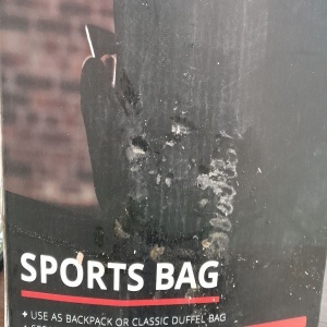 Geanta sport impermeabila pentru sala, cu compartiment pentru incaltaminte, BeMaxx, 55x26x28 cm, 40l, Negru, Resigilat, Grad A - Img 6