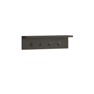 Hanah Home cuier de perete, PAL melaminat 18mm, 60x16.3x14.5 cm, design scandinav, antracit - Verificat A · Re-Bloom