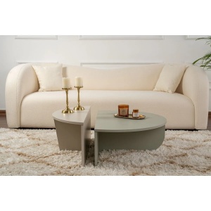 Hanah Home masa cafea living 90x60x30 cm, PAL 18mm, gri si verde - Verificat A · Re-Bloom - Img 4