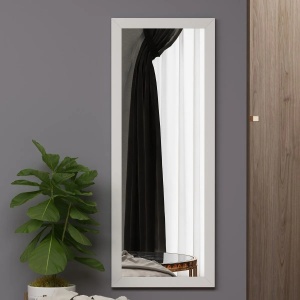 Hanah Home oglinda de perete, MDF 100%, 40x105x2 cm, montare perete, alb - Verificat A · Re-Bloom - Img 4
