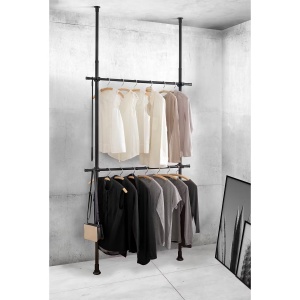 Hercules Basic stand telescopic haine 75-120x165-300 cm, otel acoperit cu pulbere, reglabil, negru - Verificat A · Re-Bloom - Img 4