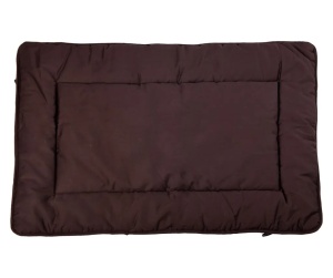 Kiwari culcus pat 2in1 cu nasturi pentru animale, poliester 100%, umplutura poliester 100%, 65x100 cm, dreptunghiular, maro/bej - Verificat A · Re-Bloom - Img 3