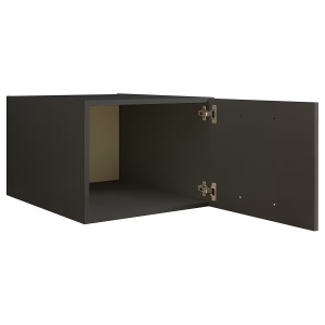 Laundreezy dulap superior baie 50x38x68 cm, 1 usa, PAL foliat antracit, compartiment 46x34x64 cm - Verificat A · Re-Bloom - Img 4