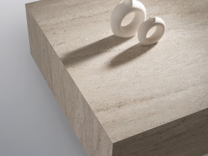 Lizbon masuta de cafea, PAL melaminat 18mm, 90x90x35.5 cm, picioare PAL, gri - Verificat A · Re-Bloom - Img 3