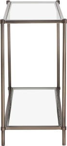 Masa tip consola Guido Maria Kretschmer Home&Living, metal/sticla, maro/transparent, 41 x 110 x 78,6 cm - Img 4
