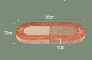 Pfotenolymp jucarie interactiva pisici, carton ondulat, minge, catnip, Maro - Verificat B · Re-Bloom - Img 3