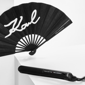 Placa de indreptat parul Rowenta EasyLiss Karl Lagerfeld SF161LF0, Ceramic Tourmaline, 200 °C, placi inteligente, functie Straight & Curl, incalzire rapida, cablu 1.8m, negru&rosu, Resigilat, Grad A - Img 3