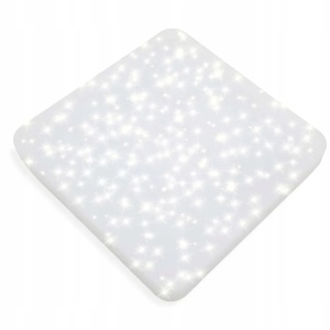Plafoniera LED Starry Sky, 24W, 2000lm, 275x275x60mm, alb cald, efect sclipici - Verificat A · Re-Bloom
