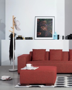 Produs Resigilat Cuier Re-Bloom Auburn, lemn de pin/otel, 6 agatatori, 29x29x170 cm, alb/natur - Verificat A - Img 2