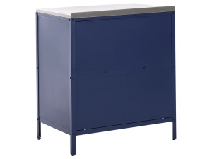 Produs Resigilat Dulap bucatarie pentru exterior Re-Bloom Vilama, otel/inox, 80x50x90 cm, 20 kg, rezistenta UV, albastru inchis - Verificat A - Img 4