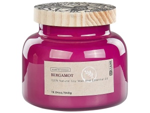Produs Resigilat Lumanare parfumata Re-Bloom Delight Bliss, ceara de soia, note fructate, 76 ore ardere, 10x10x10 cm - Verificat A