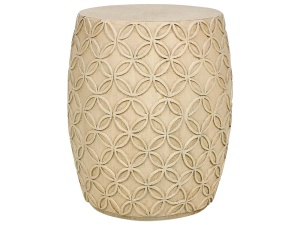 Produs Resigilat Masuta laterala Re-Bloom Zogno, oxid de magneziu/fibra de sticla, 33x33x47 cm, 100 kg, bej deschis - Verificat A