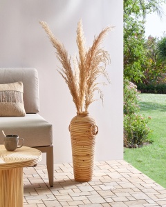 Produs Resigilat Vaza decorativa Re-Bloom Elatia, ratan, 20x20x50 cm, natur - Verificat A - Img 2