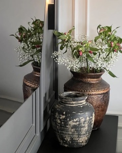 Produs Resigilat Vaza decorativa Re-Bloom Puchong, ceramica, 32x32x40 cm, cupru - Verificat A - Img 3