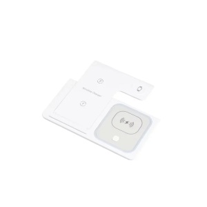 ReadeREST statie de incarcare wireless 3 in 1, telefon, casti si smartwatch, compatibil iPhone, Android, AirPods, Apple Watch, Samsung, Huawei, Xiaomi, alb - Verificat A · Re-Bloom - Img 2