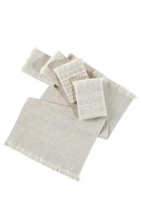 Set 5 prosoape, bumbac 100%, 38x65 cm, 270g/m², lavabil 40°C, bej - Verificat A · Re-Bloom - Img 2