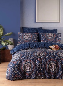 Set husa pilota + 2 fete de perna, 65% bumbac/35% poliester, 240x220 cm + 2x60x60 cm, multicolor - Verificat A · Re-Bloom
