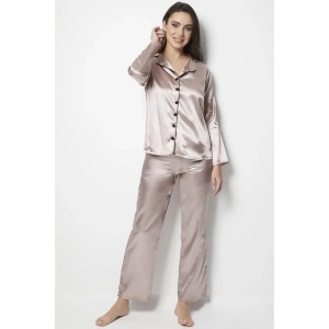 Set pijama dama, poliester 100%, marime S/M, mov - Verificat A · Re-Bloom