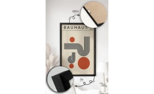 Set tablou decorativ Re-Bloom, 3 piese, MDF/lemn masiv, multicolor, 33 x 48 cm - Img 2