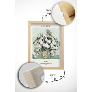 Set tablou decorativ Re-Bloom, 6 piese, lemn masiv, multicolor, 33 x 48 cm - Img 3