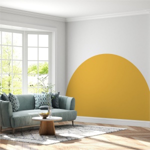 Sticker decorativ de perete Re-Bloom, vinil, galben, 60 x 100 cm