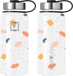 Sticla din otel inoxidabil IRON °FLASK, 3 capace, rece 24 ore / cald 12 ore, izolata, multicolor, fara BPA, 950 ml - Img 4