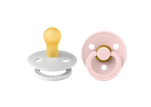 Suzete pentru bebelusi Bibs Colour Latex, tetina rotunda, 0 luni + Haze/Blossoml, 2 buc, Resigilat, Grad A - Img 4