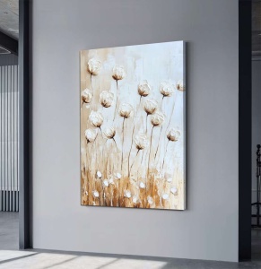 Tablou decorativ canvas, 45x70 cm, panza/lemn, multicolor - Verificat A · Re-Bloom - Img 3