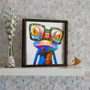 Tablou decorativ Re-Bloom, Evila Originals, lemn masiv, multicolor, 33 x 33 cm - Img 2