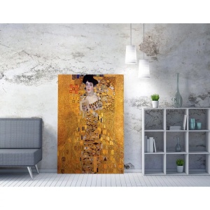 Tablou decorativ Re-Bloom, Gustav Klimt, lemn/panza, auriu, 70 x 100 cm, Resigilat, Grad B - Img 2