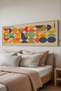 Tablou decorativ Re-Bloom, MDF/lemn masiv, multicolor, 50 x 120 cm - Img 2