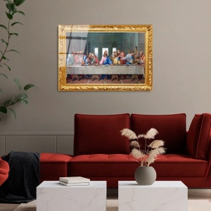 Tablou decorativ Re-Bloom, model Cina Cea De Taina, sticla calita, multicolor, 50 x 70 cm - Img 5