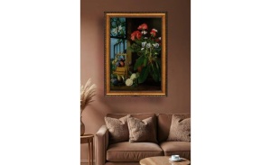Tablou decorativ Re-Bloom, panza/lemn. multicolor, 50 x 70 cm - Img 2