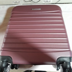Troler cabina avion, Model Line, 4 roti duble cu rotatie 360°, maner telescopic, cifru, 55 x 36 x 20 cm, ABS, roz pudrat, Resigilat, Grad A - Img 5
