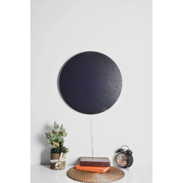 Wallxpert aplica LED decorativa Ø45 cm, baza MDF 2.7mm, 60 LED/m, 350 lm, 3400K, 16.8W, durata 50000h, galben - Verificat B · Re-Bloom - Img 5