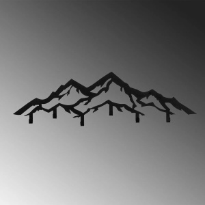 Wallxpert cuier perete, metal, 80x4x25 cm, negru - Verificat A · Re-Bloom - Img 4