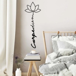 Wallxpert decor de perete metal, 21x60 cm, grosime 1.5mm, 0.101 kg, negru - Verificat A · Re-Bloom - Img 3