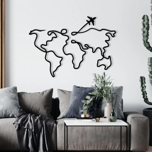 Wallxpert decor de perete metal, 60x42 cm, grosime 1.2mm, negru - Verificat A · Re-Bloom - Img 5