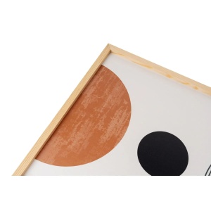 Wallxpert set 3 tablouri decorative inramate MDF/lemn solid 50x70 cm, MDF 3mm, cadru lemn 2.5 cm, multicolor - Verificat A · Re-Bloom - Img 2