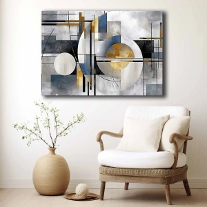 Wallxpert tablou decorativ canvas, 70x100 cm, panza 100% grosime 2.8mm, rama lemn pin 100%, multicolor - Verificat A · Re-Bloom